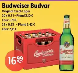 Getränke Hoffmann Budweiser Budvar Original Czech Lager Angebot