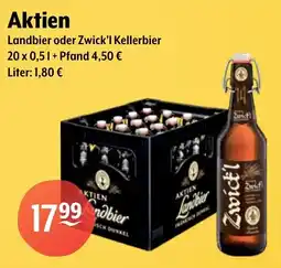 Getränke Hoffmann Aktien Landbier oder Zwick'l Kellerbier Angebot