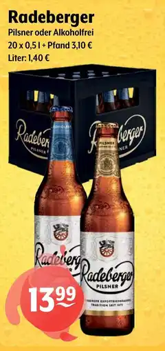 Getränke Hoffmann Radeberger Pilsner oder Alkoholfrei Angebot