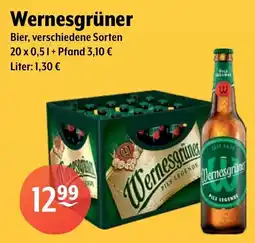 Getränke Hoffmann Wernesgrüner Bier Angebot