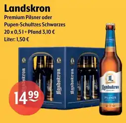 Getränke Hoffmann Landskron Premium Pilsner oder Pupen-Schultzes Schwarzes Angebot