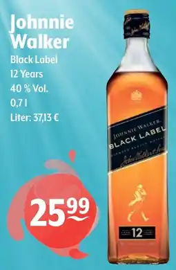 Getränke Hoffmann Johnnie Walker Black Label 12 Years 40% Vol. Angebot