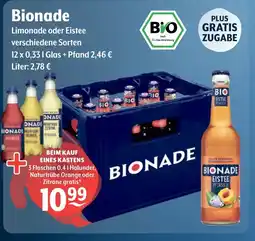 Getränke Hoffmann Bionade Limonade oder Eistee Angebot