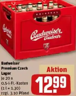 REWE Budweiser Premium Czech Lager Angebot