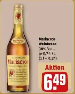 REWE Mariacron Weinbrand Angebot