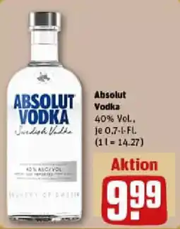 REWE Absolut Vodka Angebot