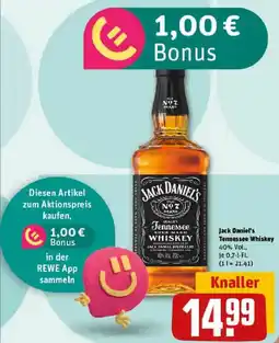 REWE Jack Daniel's Tennessee Whiskey Angebot