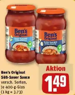 REWE Ben's Original Süß-Sauer Sauce Angebot