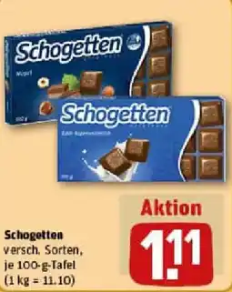 REWE Schogetten Angebot