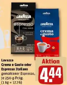 REWE Lavazza Crema e Gusto oder Espresso Italiano Angebot