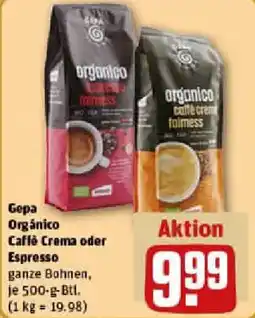 REWE Gepa Orgánico Caffè Crema oder Espresso Angebot