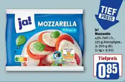 REWE ja! Mozzarella Angebot