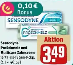 REWE Sensodyne ProSchmelz und Multicare Zahncreme Angebot