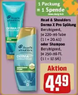REWE Head & Shoulders Derma X Pro Spülung oder Shampoo Angebot