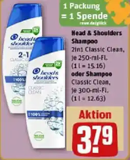 REWE Head & Shoulders Shampoo oder Shampoo Classic Clean Angebot