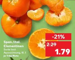 Kaufland Span./ital. Clementinen Angebot