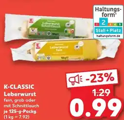 Kaufland K-CLASSIC Leberwurst Angebot