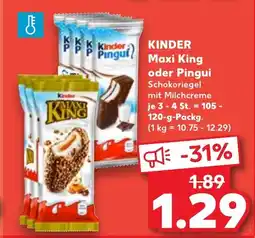 Kaufland KINDER Maxi King oder Pingui Angebot
