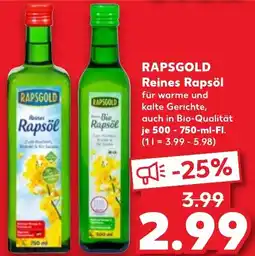 Kaufland RAPSGOLD Reines Rapsöl Angebot