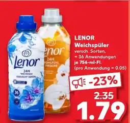 Kaufland LENOR Weichspüler Angebot