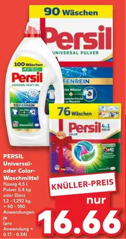 Kaufland PERSIL Universal oder Color Waschmittel Angebot