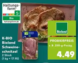 Kaufland K-BIO Bioland Schweineschnitzel Angebot