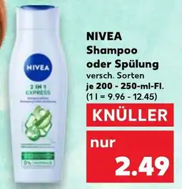Kaufland NIVEA Shampoo oder Spülung Angebot