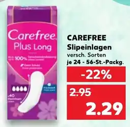Kaufland CAREFREE Slipeinlagen Angebot