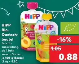 Kaufland HIPP Bio- Quetschbeutel Angebot