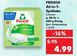 Kaufland FROSCH All-in-1- Spültabs Angebot