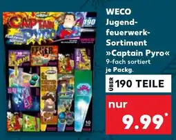Kaufland WECO Jugendfeuerwerk Sortiment Captain Pyro Angebot