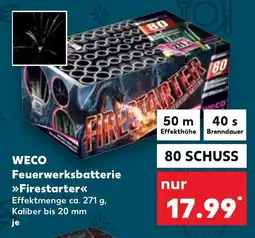 Kaufland WECO Feuerwerksbatterie Firestarter Angebot