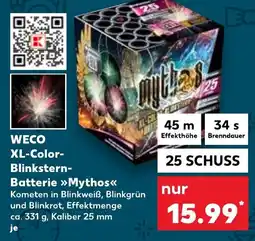 Kaufland WECO XL-Color Blinkstern Batterie Mythos Angebot