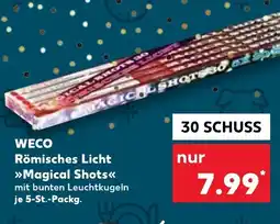 Kaufland WECO Römisches Licht Magical Shots Angebot