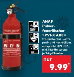 Kaufland ANAF Pulverfeuerlöscher B PS1-X ABC Angebot