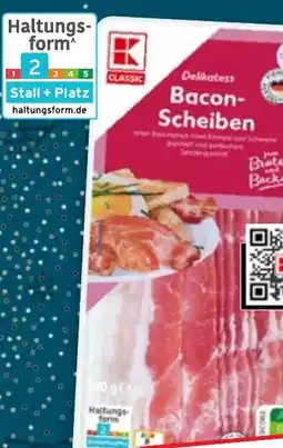 Kaufland K-CLASSIC Bacon Scheiben Angebot
