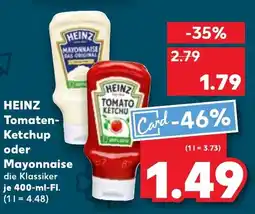 Kaufland HEINZ Tomaten-Ketchup oder Mayonnaise Angebot