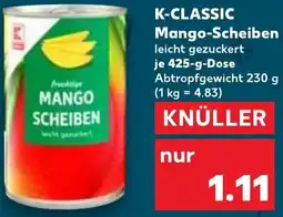 Kaufland K-CLASSIC Mango-Scheiben Angebot