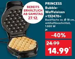Kaufland PRINCESS Bubble Waffeleisen 132470 Angebot