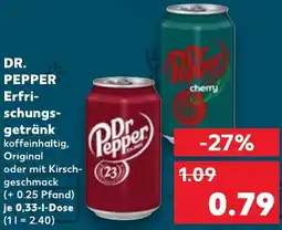Kaufland DR. PEPPER Erfrischungsgetränk Angebot