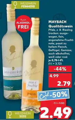 Kaufland MAYBACH Qualitätswein Angebot