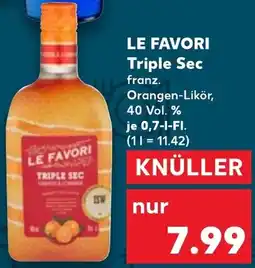 Kaufland LE FAVORI Triple Sec Angebot