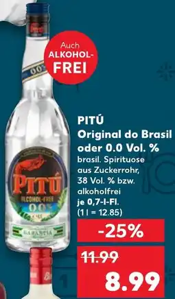 Kaufland PITÚ Original do Brasil oder 0.0 Vol. % Angebot