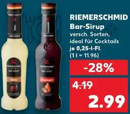 Kaufland RIEMERSCHMID Bar-Sirup Angebot