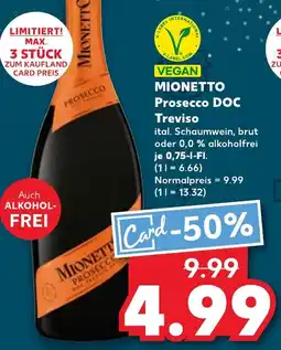 Kaufland MIONETTO Prosecco DOC Treviso Angebot