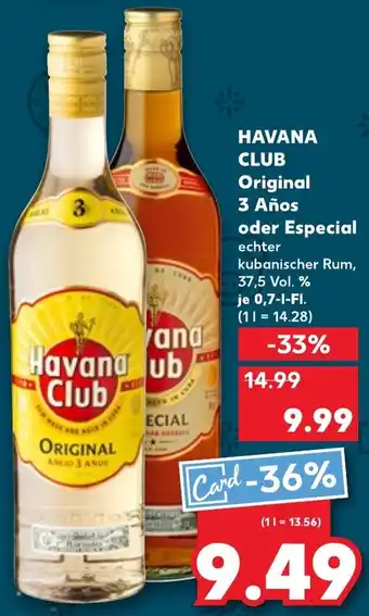 HAVANA CLUB Original 3 Años oder Especial