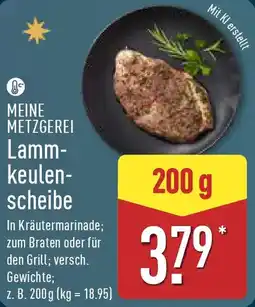 Aldi Nord MEINE METZGEREI Lammkeulenscheibe Angebot