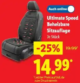 Lidl Ultimate Speed Beheizbare Sitzauflage Angebot