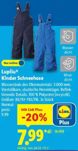 Lidl Lupilu Kinder Schneehose Angebot