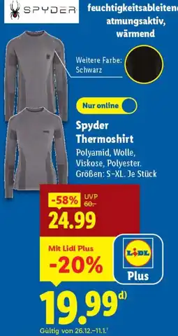 Lidl Spyder Thermoshirt Angebot
